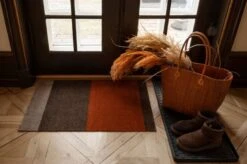 Tica Copenhagen Stripes Horizontal Floor Mat, 60 X 90 Cm, Brown - Terracotta -Textile Promotional Store TICA Floormat Stripes H 10041 60x90 5710555100418 12