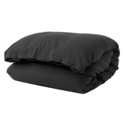 Tekla Single Duvet Cover, 150 X 210 Cm, Ash Black