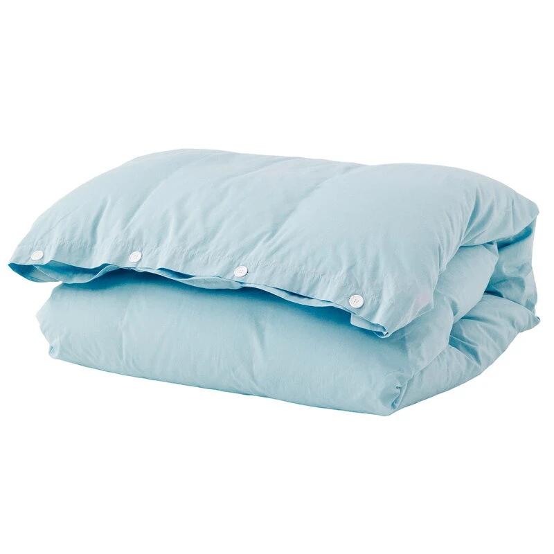 Tekla Single Duvet Cover, 150 X 210 Cm, Sky Blue 3 Tekla Single Duvet Cover, 150 X 210 Cm, Sky Blue