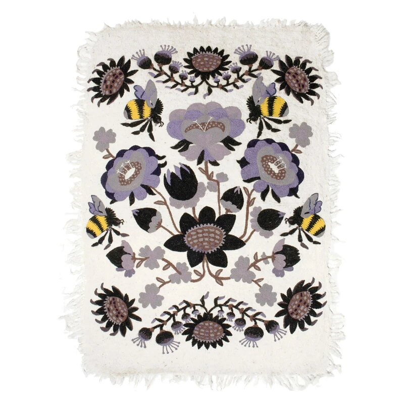 Tikau Bombroo Rug, 125 X 185 Cm, Light Purple 3 Tikau Bombroo Rug, 125 X 185 Cm, Light Purple