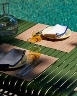 HAY Outline Napkins, Set Of 4, Cream 11 HAY Outline Napkins, Set Of 4, Cream -Textile Promotional Store Tint Glass Set of 2 light yellow with white rim Outline Napkins Set of 4 cream