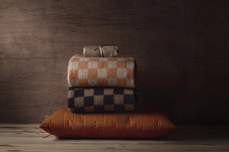 Anno Arkiivi Throw, 130 X 180 Cm, Beige - Orange - Image 2