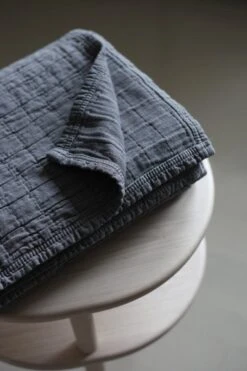 Matri Aava Bed Cover, 200 X 260 Cm, Dark Grey -Textile Promotional Store aava tummaharmaa