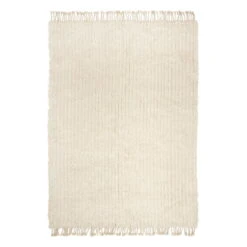 Anno Paimen Wool Shaggy Rug, Natural White