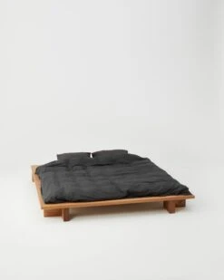 Tekla Pillow Sham, 50 X 60 Cm, Ash Black 7 Tekla Pillow Sham, 50 X 60 Cm, Ash Black -Textile Promotional Store bed1 ash blc 0111 1