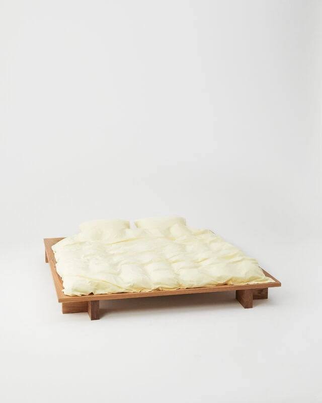 Tekla Single Duvet Cover, 150 X 210 Cm, Sunbleach Yellow 6 Tekla Single Duvet Cover, 150 X 210 Cm, Sunbleach Yellow - Image 4