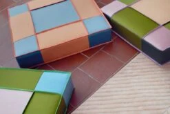 Juslin Maunula Floor Pouf, 60 X 60 Cm, Smaragdi -Textile Promotional Store detail 001 c VILLE VARUMO 1