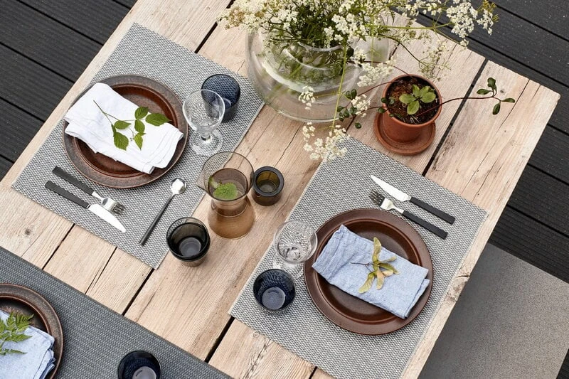 Woodnotes Morning Placemat, 35 X 45 Cm, Set Of 4, Black - Beige 5 Woodnotes Morning Placemat, 35 X 45 Cm, Set Of 4, Black - Beige - Image 3