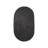 Ferm LIVING Eternal Oval Jute Rug, Small, Black -Textile Promotional Store ferm living eternal pieni oval juuttimatto musta mv