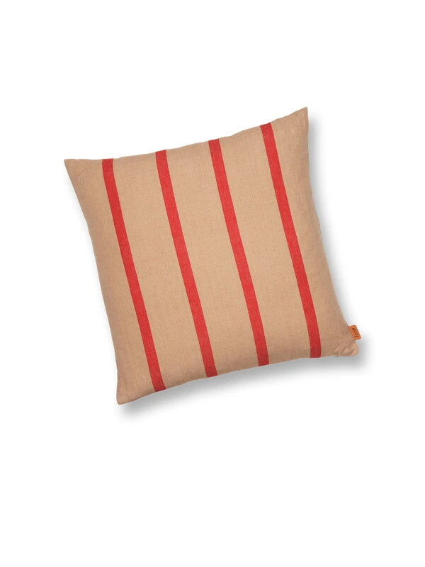 Ferm LIVING Grand Cushion, 50 X 50 Cm, Camel - Red 4 Ferm LIVING Grand Cushion, 50 X 50 Cm, Camel - Red - Image 2