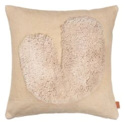 Ferm LIVING Lay Cushion, 50 X 50 Cm, Sand - Off-white