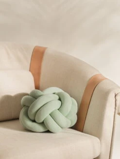 Design House Stockholm Knot Cushion, Mint Green -Textile Promotional Store image2 2351 5700 KnotCushionMintGreen Lifestyle