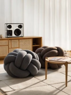 Design House Stockholm Knot Cushion, M, Brown -Textile Promotional Store image34 2759 0613 2759 1100 2759 6600 2759 4400 2759 2000 KnotMediumGroup Lifestyle