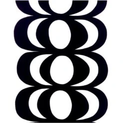 Marimekko Kaivo Fabric, White-black