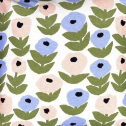 Kauniste Flora Cushion Cover, Blue -Textile Promotional Store kauniste Flora cc Blue 2048x2048 detail