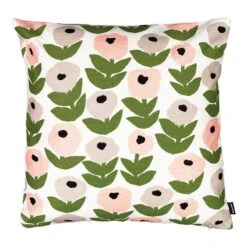 Kauniste Flora Cushion Cover, Grey