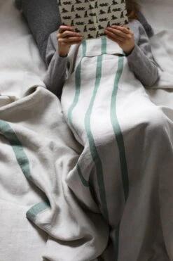 Lapuan Kankurit Usva Tablecloth, 150 X 260 Cm, Linen - Aspen Green 11 Lapuan Kankurit Usva Tablecloth, 150 X 260 Cm, Linen - Aspen Green -Textile Promotional Store lapuan kankurit usva blanket linen aspen green 3