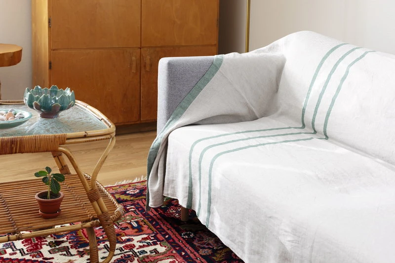 Lapuan Kankurit Usva Tablecloth, 150 X 260 Cm, Linen - Aspen Green 7 Lapuan Kankurit Usva Tablecloth, 150 X 260 Cm, Linen - Aspen Green - Image 5