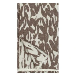 Lapuan Kankurit Jäkälä Blanket, White - Brown