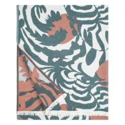 Lapuan Kankurit Kuutamo Blanket, Green - Cinnamon