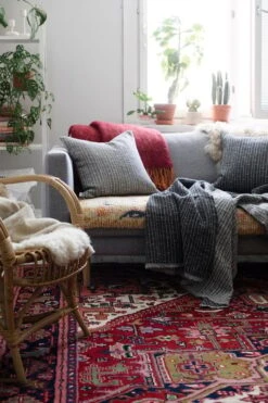 Lapuan Kankurit Metsä Cushion Cover 45 X 45 Cm, Light Grey -Textile Promotional Store lapuankankurit metsa blankets and cushion covers revontuli blanket 2