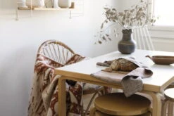 Lapuan Kankurit Metsikkö Blanket, Cinnamon - White 10 Lapuan Kankurit Metsikkö Blanket, Cinnamon - White -Textile Promotional Store lapuankankurit metsikko blanket cinnamon white and duo towel brown cinnamon 2