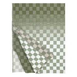 Lapuan Kankurit Shakki Blanket, Beige - Olive - White