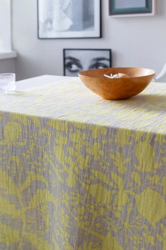 Lapuan Kankurit Villiyrtit Table Cloth/throw, 150 X 200 Cm, Yellow - Linen 7 Lapuan Kankurit Villiyrtit Table Cloth/throw, 150 X 200 Cm, Yellow - Linen - Image 5