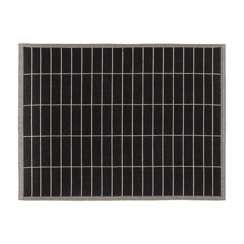 Marimekko Pieni Tiiliskivi Placemat, Charcoal - Beige 3 Marimekko Pieni Tiiliskivi Placemat, Charcoal - Beige