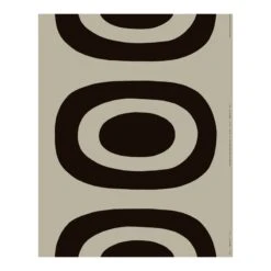 Marimekko Melooni Linen Fabric, Linen – Charcoal