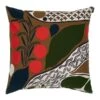 Marimekko Rusakko Cushion Cover, 50 X 50 Cm, Brown - Dark Blue - Red -Textile Promotional Store marimekko MA071945 850 tyynynpaallinen MM 224 rusakko cushion cover 50x50cm 071945 850 kb