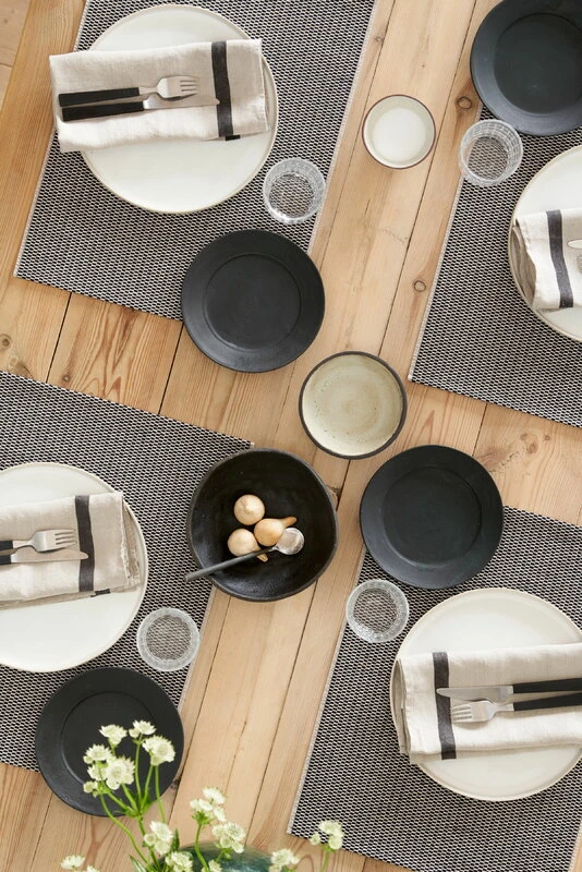 Woodnotes Morning Placemat, 35 X 45 Cm, Set Of 4, Black - Beige 7 Woodnotes Morning Placemat, 35 X 45 Cm, Set Of 4, Black - Beige - Image 5