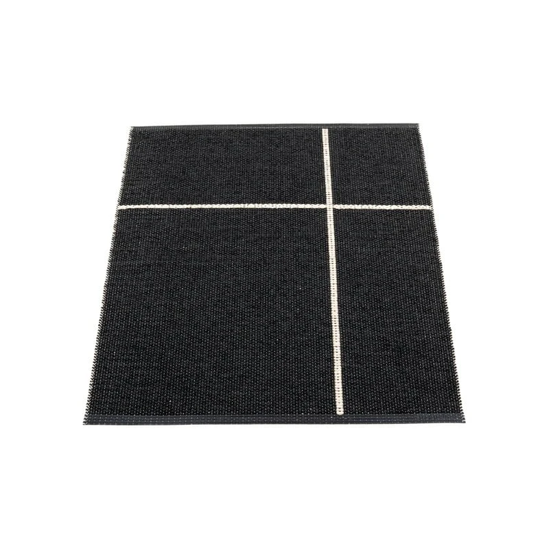 Pappelina Fred Rug, 70 X 90 Cm, Black - Vanilla 3 Pappelina Fred Rug, 70 X 90 Cm, Black - Vanilla