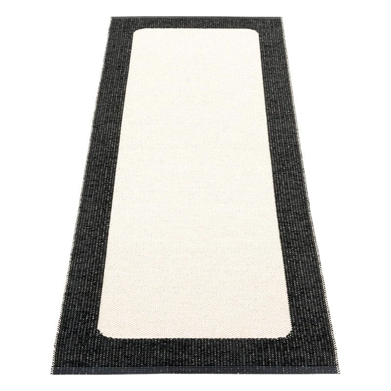 Pappelina Ilda Rug, 70 X 180 Cm, Black - Vanilla 3 Pappelina Ilda Rug, 70 X 180 Cm, Black - Vanilla