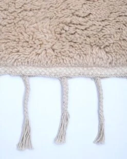 Woven Works Patch 01 Rug -Textile Promotional Store patch 01 wool shaggy rug detail photo 2