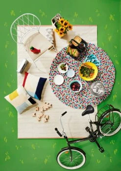 Ferm LIVING Kelim Cushion, Squares -Textile Promotional Store ulkokaluste FDS 005.1