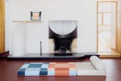 Juslin Maunula Floor Pouf, 60 X 60 Cm, Smaragdi -Textile Promotional Store wide 002 flat3 copy 2