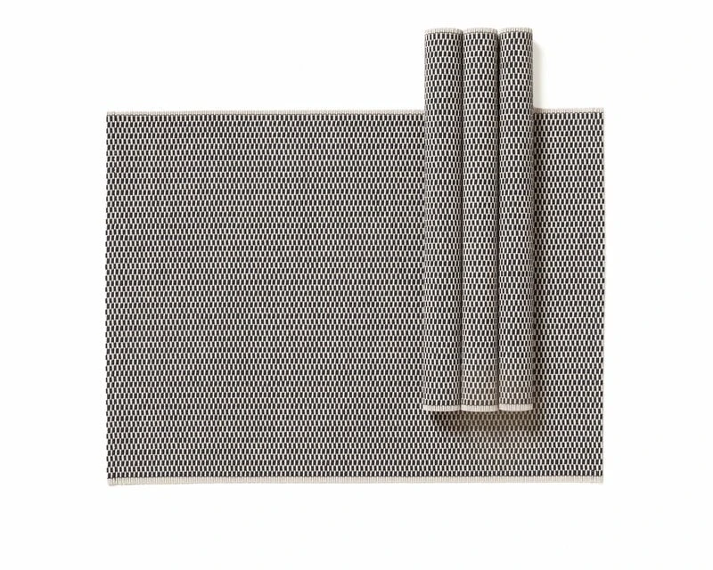 Woodnotes Morning Placemat, 35 X 45 Cm, Set Of 4, Black - Beige 4 Woodnotes Morning Placemat, 35 X 45 Cm, Set Of 4, Black - Beige - Image 2